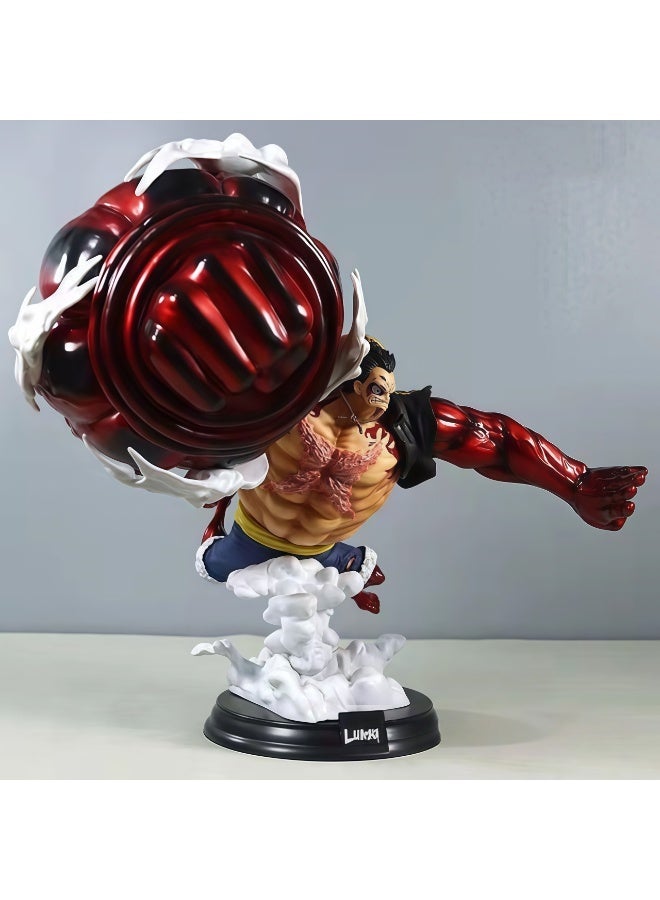 NexusTek Anime "One Piece" Luffy Action Figure | 32cm​ Gear Fourth Boundman Statue | Gigantic Arm Form | Large Collectible Model - Image 5